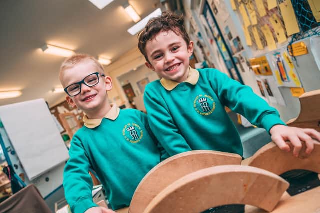 Pupils at St Mary's C of E Academy in Hunslet