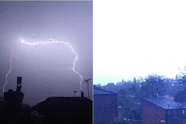 Thunder in Leeds last night.