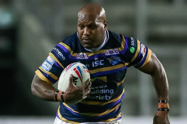 Fans are hoping Robert Lui returns to action and that he and Rhinos can mark his return to Australia by finishing the year on a high. Picture: Alex Whitehead/SWpix.com.