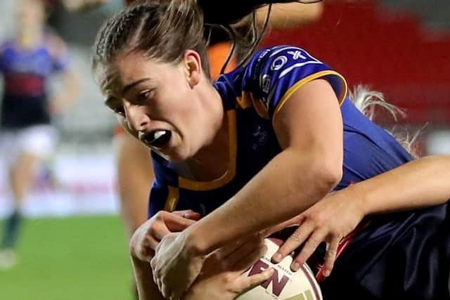 Leeds Rhinos' four-star 'try machine' Fran Goldthorp. Picture: Richard Sellers/PA Wire.