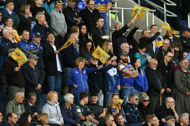 Rhinos fans will be back in the Headingley stands later this month. Picture by Jonathan Gawthorpe.