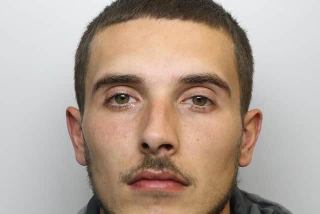 West Yorkshire Police custody image of Nathan Rawson taken after his arrested for abducting a 15-year-old girl at knife-point in Burmantofts.