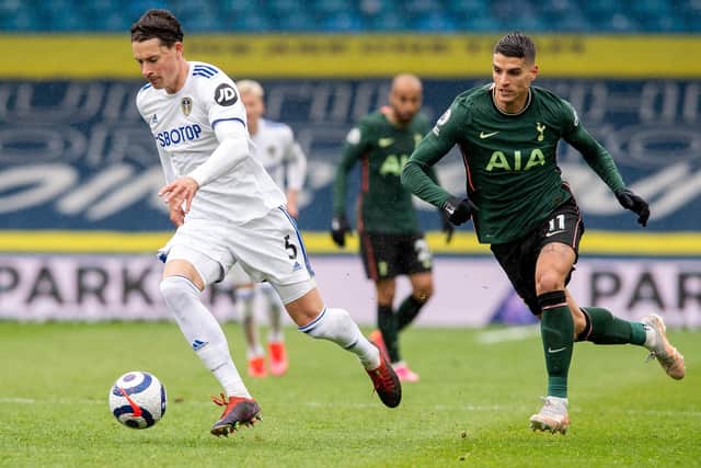 Our fans' jury feels head coach Marcelo Bielsa will - probably - stick with the side that started so well against Spurs last time out which, in turn, would mean Robin Koch, above, would retain his place - and deservedly so. Picture: Bruce Rollinson/JPIMedia.