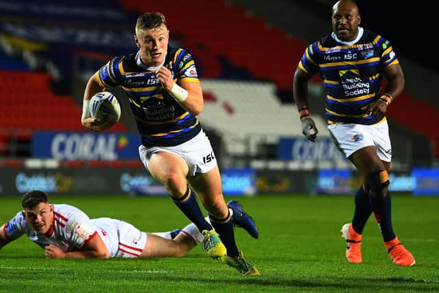Rhinos' Harry Newman, who could be back in action next month. Picture by Jonathan Gawthorpe.