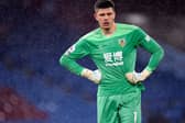 'NIGGLES': For Burnley's England international goalkeeper Nick Pope. Photo by PETER POWELL/POOL/AFP via Getty Images.