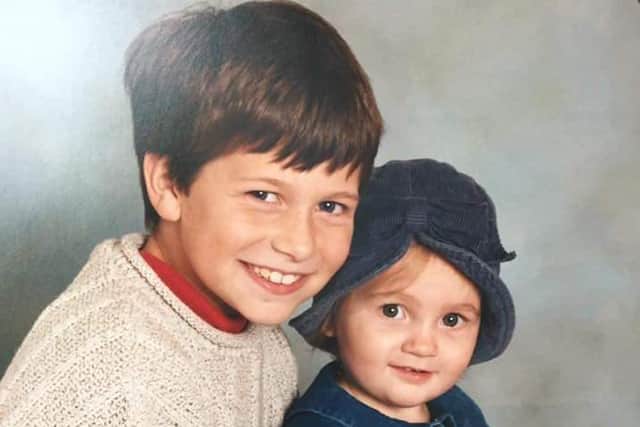 Ash and Ellen Scott pictured as children.