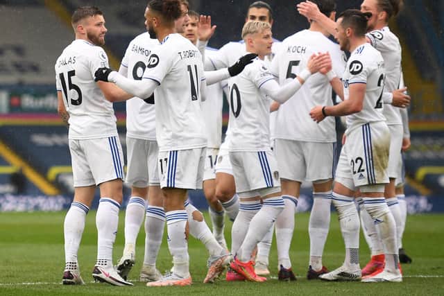 Leeds United celebrate at Elland Road. Pic: Getty