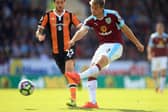 RARE SIGHT: Patrick Bamford, right, in action for Burnley as a late substitute against Hull City back in September 2016. Photo by Ben Hoskins/Getty Images.