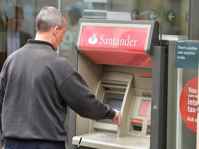 Some Santander customers in Leeds have been unable to withdraw cash (Photo: John Stillwell/PA Wire)