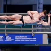 Jack Laugher of Great Britain competing in the Mens 3m Springboard Preliminary during the LEN European Aquatics Championships Diving at Duna Arena on May 14, 2021 in Budapest,  (Picture: Andre Weening/BSR Agency/Getty Images)