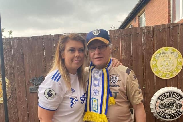 Mark White, 60, with his daughter Tanya Gibbons