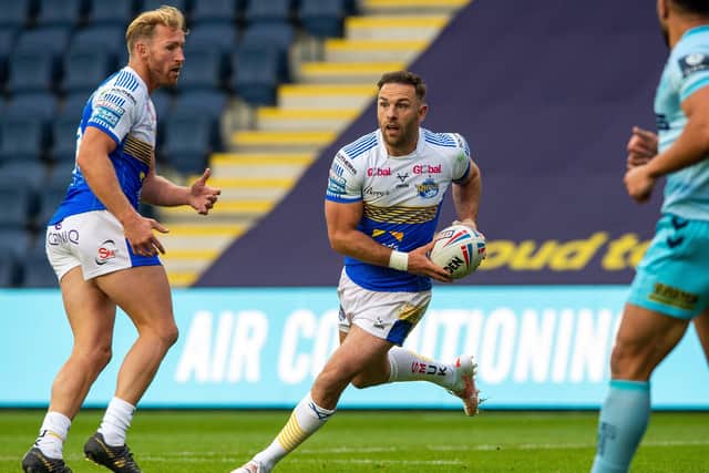Fit-again Luke Gale on the attack against Wakefield.
 Picture: Bruce Rollinson.