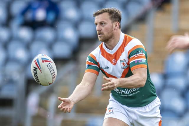 Hunslet's Simon Brown was a key player in the victory at North Wales Crusaders.  Picture: Tony Johnson.