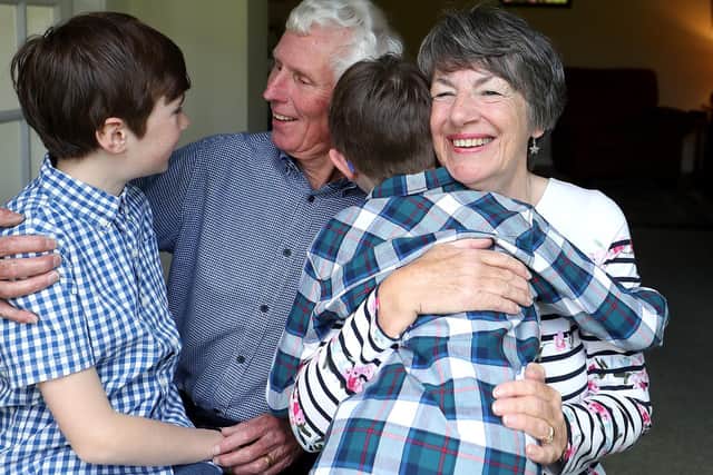 Hugs and other physical contact between households will be permitted for the first time since restrictions began (Photo: Martin Rickett/PA Wire)