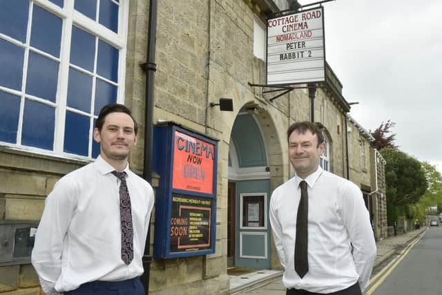 Gary Benn (left), manager of Cottage Road Cinema Headingley, and Steven Moore, assistant manager.
Photo: Steve Riding