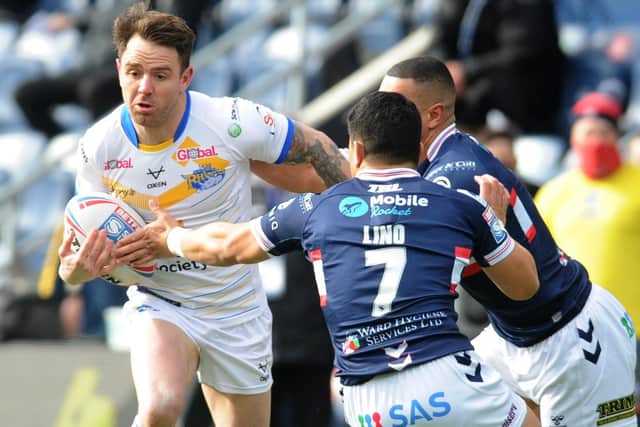 Leeds Rhinos' Richie Myler is likely to revert to full-back against Hull FC. Picture: Steve Riding.