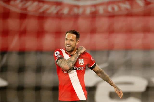 MARKET LEADER: Southampton's England international striker Danny Ings, above, is just about favourite to score first in Tuesday evening's clash against Leeds United at St Mary's. Photo by ANDREW BOYERS/POOL/AFP via Getty Images.