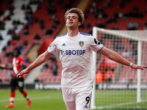 ANOTHER ONE - Patrick Bamford scored his 16th goal of the Premier League season in Leeds United's 2-0 win over Southampton. Pic: Getty