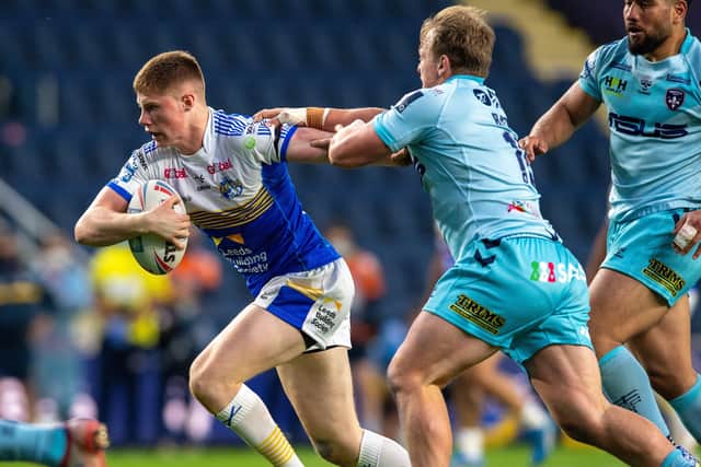 Morgan Gannon put in another impressive display against Wakefield Trinity. Picture: Bruce Rollinson.