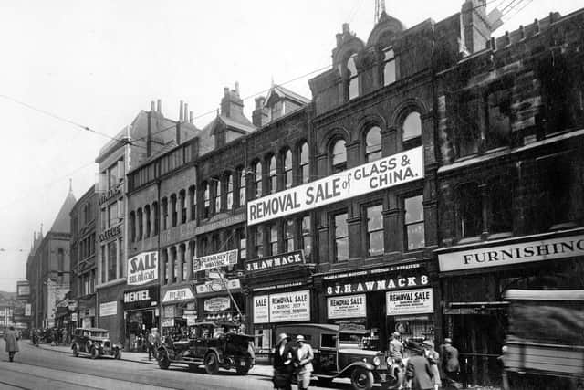 A picture showing New Briggate in the 1920s. Picture: Leeds Libraries, www.leodis.net