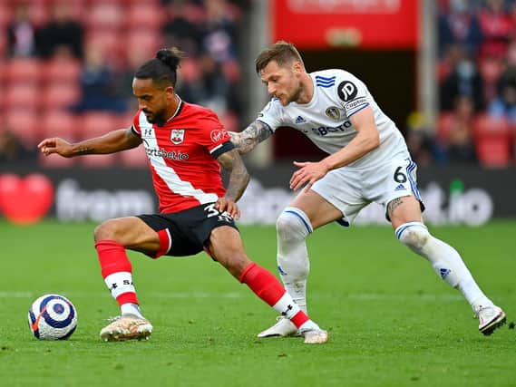 Leeds United captain Liam Cooper in action against Southampton. Pic: Getty