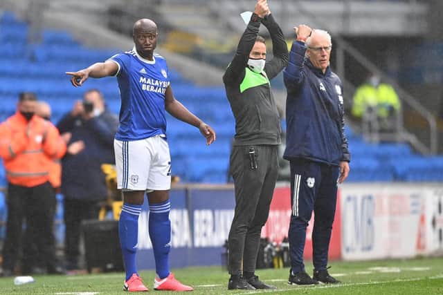 BACK PLAYING - Former Leeds United captain Sol Bamba returned to play for Cardiff City in their Championship finale against Rotherham United. Today he declared himself cancer free. Pic: Getty