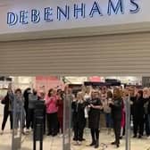 The shutters go down at Debenhams White Rose for the final time.