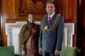 Mayor Asghar Khan with Lady Mayoress Robina Kosar.