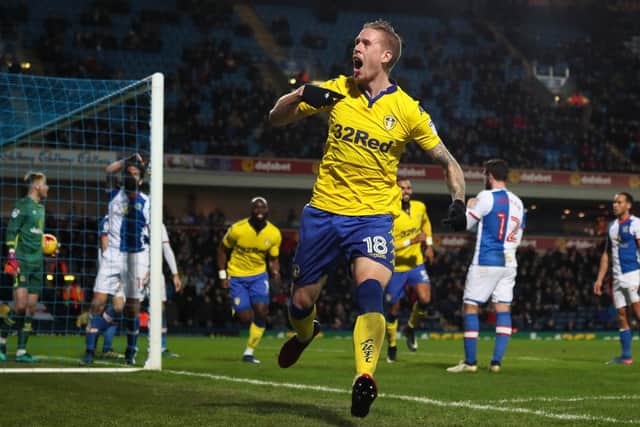 Pontus Jansson celebrates scoring a last gasp winning goal against Blackburn Rovers at Ewood Park in February 2017. PIC: Getty
