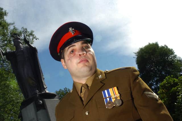 Cpl Simon Brown has shared a touching letter he wrote to the man who rescued him after being shot in the face