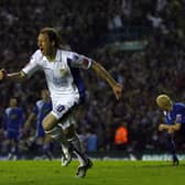Luciano Becchio celebrates after scoring the opening goal against Millwall during the Coca Cola League One play-off semi-final second leg at Elland Road. PIC: Getty