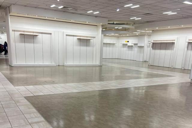 A near empty White Rose Debenhams.