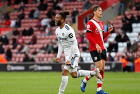 Leeds United forward Tyler Roberts celebrates at Southampton. Pic: Getty