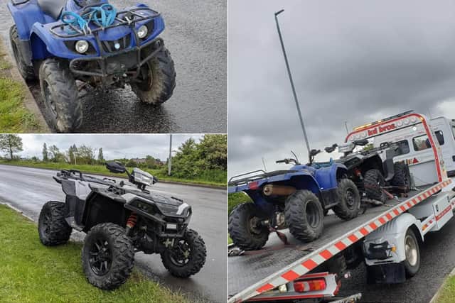 Police seize illegal quad bikes in Leeds as rider attempts getaway