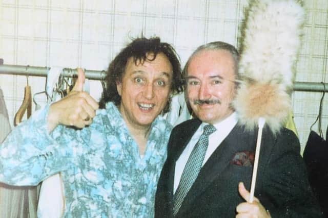 Geoff Williams pictured with Ken Dodd
