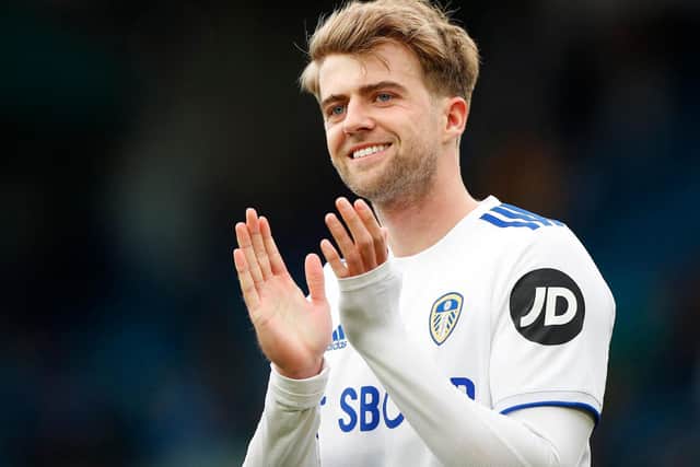 WAITING GAME: For Leeds United striker Patrick Bamford, above, who will discover on Tuesday lunchtime if he has made Gareth Southgate's England squad for the Euros. Photo by LYNNE CAMERON/POOL/AFP via Getty Images.