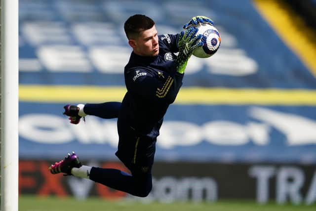 LOOKING GOOD: For Leeds United keeper Illan Meslier, above, to finally make his debut for France's under-21s. Photo by Jon Super - Pool/Getty Images.