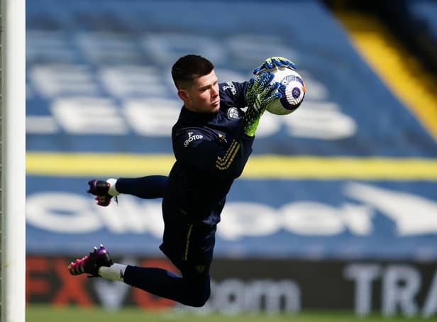 LOOKING GOOD: For Leeds United keeper Illan Meslier, above, to finally make his debut for France's under-21s. Photo by Jon Super - Pool/Getty Images.