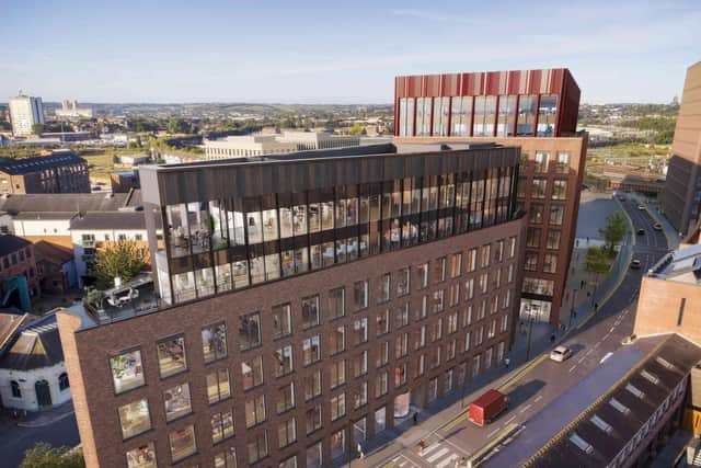 A computer generated image of the new development in Leeds