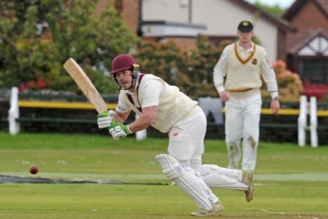 Henry Rush of Morley who scored 54 in his side's four-run win at Pudsey St Lawrence. Picture: Steve Riding.