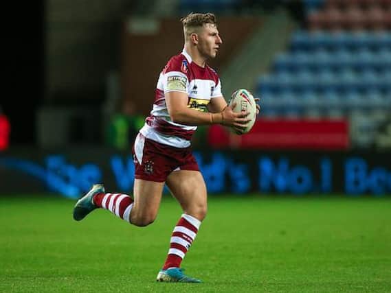 George Williams playing for Wigan in 2019. Picture by Alex Whitehead/SWpix.com.
