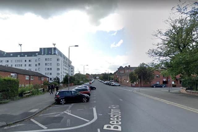 Daniel Barker drove at more than 50mph in a 20mph zone on Beeston Road.

Image: Google