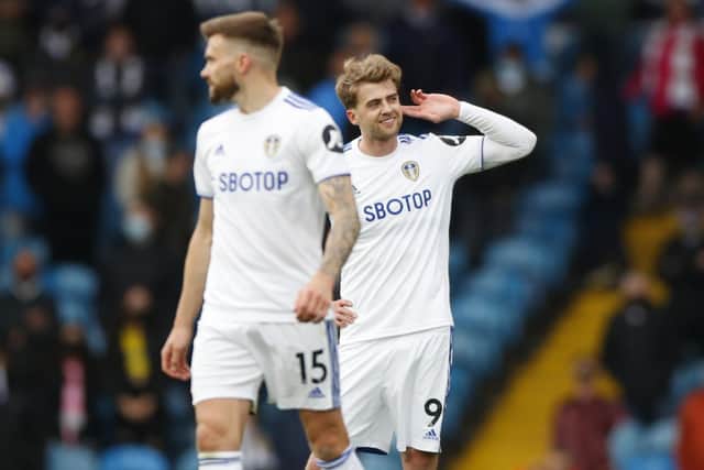 LOUD AND CLEAR: Leeds United striker Patrick Bamford's claims to make Gareth Southgate's England squad for the Euros are obvious after netting his 17th goal at the weekend, above. Photo by Jon Super/PA Wire.