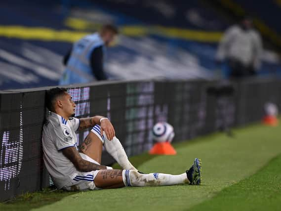 FIERY CHARACTER - Raphinha has shown his pace, skill, vision, movement and anger on the field for Leeds United this season. Pic: Getty