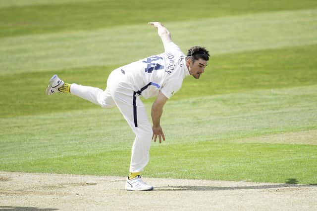 New deal: Yorkshire all-rounder Jordan Thompson's progress has been rewarded with a new contract at the club. Picture by Allan McKenzie/SWpix.com