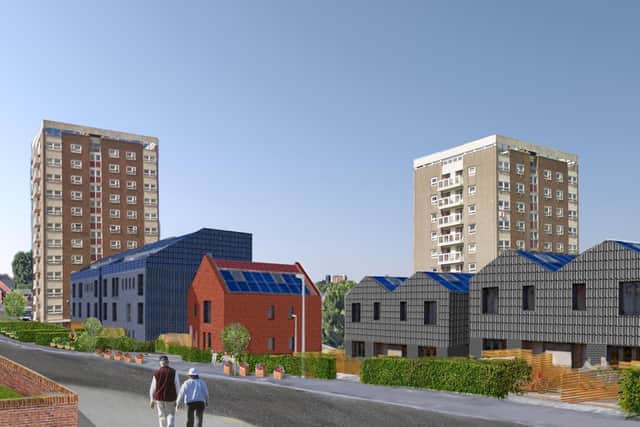 A CGI image of what the new Leeds Community Homes development will look like in Armley.