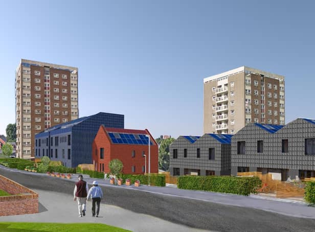 A CGI image of what the new Leeds Community Homes development will look like in Armley.