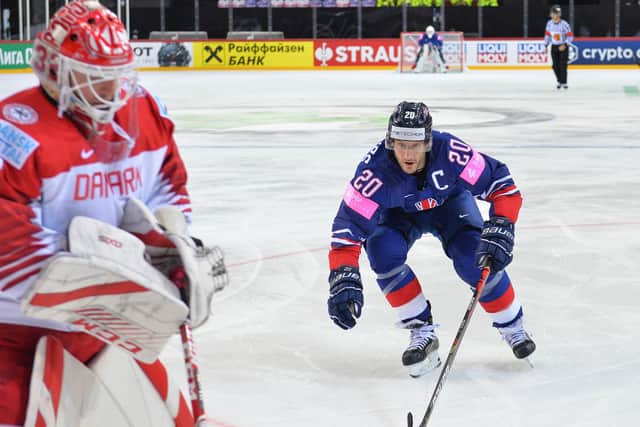 MAGIC MILESTONE: Jonathan Phillips earned his 100th GB cap in Tuesday's game against Denmark. Picture: Dean Woolley.