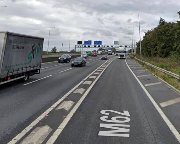 M62 motorway stock image (photo: Google)