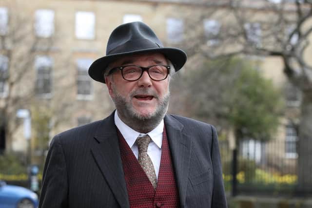 File photo dated 07/04/21 of former MP and veteran campaigner George Galloway who has announced he is running in the forthcoming Batley and Spen by-election with the explicit aim of ousting Sir Keir Starmer as leader of the Labour Party. Pic: PA